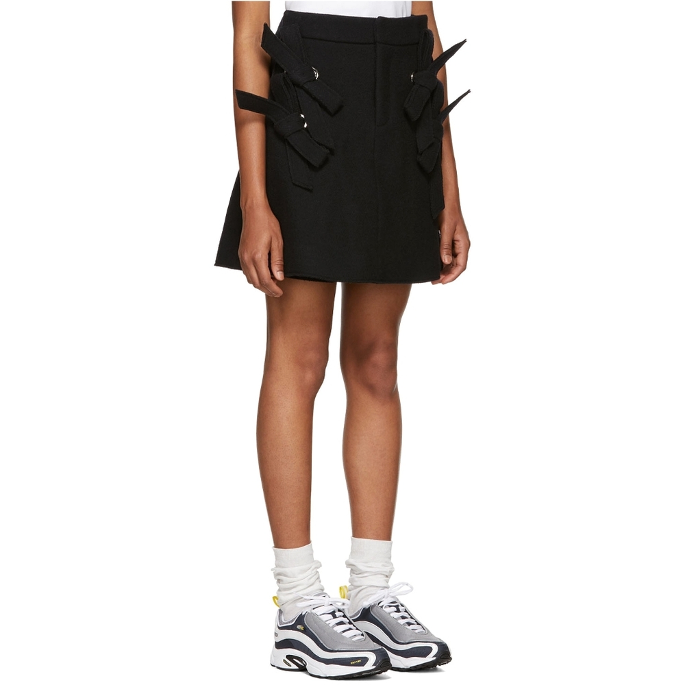 ShuShu/Tong Four Bows Wool Balletcore Mini Skirt